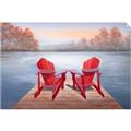 Picture of Red Muskoka Chairs _GroupedProduct_Rectangle_Landscape_Unframed_Print_Only_