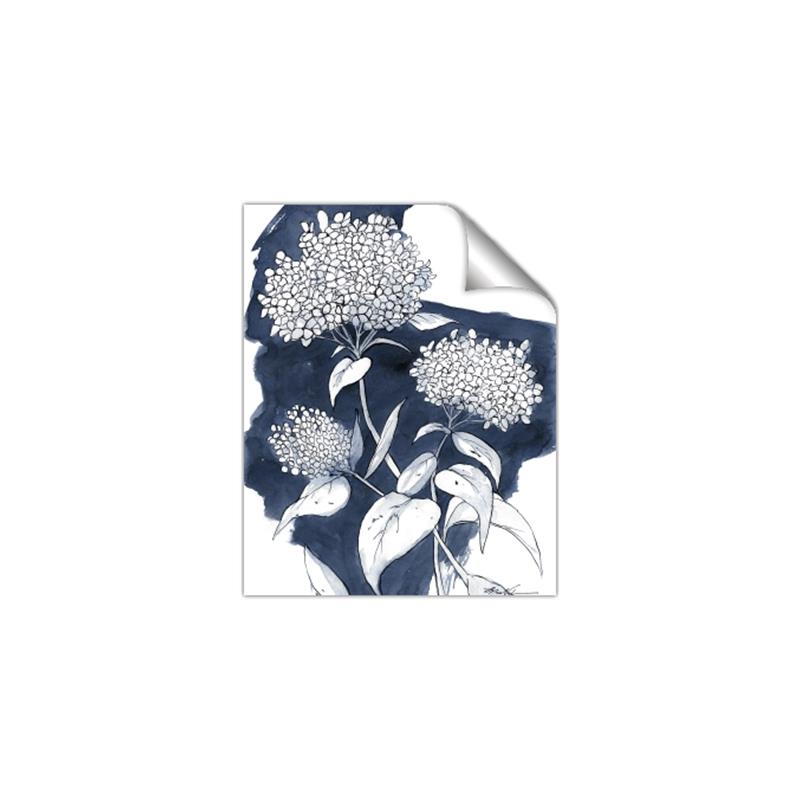 Picture of Hydrangea flower on blue bkg _GroupedProduct_Rectangle_Portrait_Unframed_Print_Only_