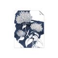 Picture of Hydrangea flower on blue bkg _GroupedProduct_Rectangle_Portrait_Unframed_Print_Only_