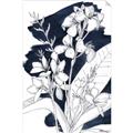 Picture of Blue & White Flower I  _GroupedProduct_Rectangle_Portrait_Unframed_Print_Only_