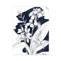 Picture of Blue & White Flower I  _GroupedProduct_Rectangle_Portrait_Unframed_Print_Only_