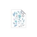 Picture of Blue Leaves IV _GroupedProduct_Rectangle_Portrait_Unframed_Print_Only_