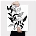 Picture of Black Botanical _GroupedProduct_Rectangle_Portrait_Canvas_