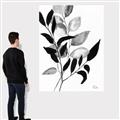 Picture of Black Botanical _GroupedProduct_Rectangle_Portrait_Canvas_