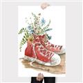 Picture of Red Shoe Garden  _GroupedProduct_Rectangle_Portrait_Canvas_