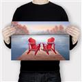 Picture of Red Muskoka Chairs _GroupedProduct_Rectangle_Landscape_Canvas_
