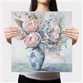 Picture of Peonies in vase _GroupedProduct_Square_Canvas_