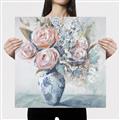 Picture of Peonies in vase _GroupedProduct_Square_Canvas_