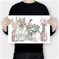 Picture of Bottled Plants I _GroupedProduct_Rectangle_Landscape_Canvas_