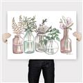 Picture of Bottled Plants I _GroupedProduct_Rectangle_Landscape_Canvas_