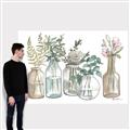 Picture of Bottled Plants Neutral I  _GroupedProduct_Rectangle_Landscape_Canvas_