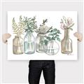 Picture of Bottled Plants Neutral I  _GroupedProduct_Rectangle_Landscape_Canvas_