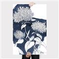 Picture of Hydrangea flower on blue bkg _GroupedProduct_Rectangle_Portrait_Canvas_
