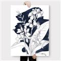 Picture of Blue & White Flower I  _GroupedProduct_Rectangle_Portrait_Canvas_