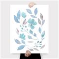 Picture of Blue Leaves IV _GroupedProduct_Rectangle_Portrait_Canvas_