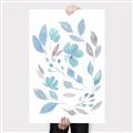Picture of Blue Leaves IV _GroupedProduct_Rectangle_Portrait_Canvas_