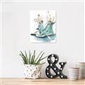 Picture of Teal Shoe Garden  _GroupedProduct_Rectangle_Portrait_Canvas_