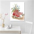 Picture of Red Shoe Garden  _GroupedProduct_Rectangle_Portrait_Canvas_