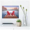 Picture of Red Muskoka Chairs _GroupedProduct_Rectangle_Landscape_Canvas_