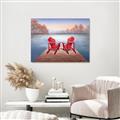 Picture of Red Muskoka Chairs _GroupedProduct_Rectangle_Landscape_Canvas_