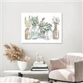 Picture of Bottled Plants Neutral I  _GroupedProduct_Rectangle_Landscape_Canvas_
