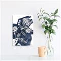 Picture of White fower on blue bkg _GroupedProduct_Rectangle_Portrait_Canvas_