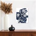 Picture of White fower on blue bkg _GroupedProduct_Rectangle_Portrait_Canvas_