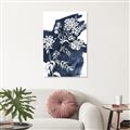 Picture of White fower on blue bkg _GroupedProduct_Rectangle_Portrait_Canvas_