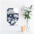 Picture of Hydrangea flower on blue bkg _GroupedProduct_Rectangle_Portrait_Canvas_