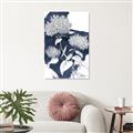 Picture of Hydrangea flower on blue bkg _GroupedProduct_Rectangle_Portrait_Canvas_