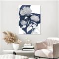 Picture of Hydrangea flower on blue bkg _GroupedProduct_Rectangle_Portrait_Canvas_