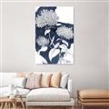 Picture of Hydrangea flower on blue bkg _GroupedProduct_Rectangle_Portrait_Canvas_