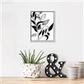 Picture of Black Botanical _GroupedProduct_Rectangle_Portrait_Canvas_Framed_