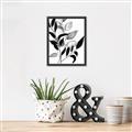 Picture of Black Botanical _GroupedProduct_Rectangle_Portrait_Canvas_Framed_