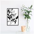 Picture of Black Botanical _GroupedProduct_Rectangle_Portrait_Canvas_Framed_