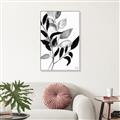 Picture of Black Botanical _GroupedProduct_Rectangle_Portrait_Canvas_Framed_