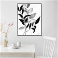 Picture of Black Botanical _GroupedProduct_Rectangle_Portrait_Canvas_Framed_