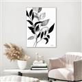 Picture of Black Botanical _GroupedProduct_Rectangle_Portrait_Canvas_Framed_