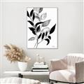 Picture of Black Botanical _GroupedProduct_Rectangle_Portrait_Canvas_Framed_
