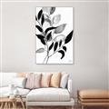 Picture of Black Botanical _GroupedProduct_Rectangle_Portrait_Canvas_Framed_
