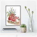 Picture of Red Shoe Garden  _GroupedProduct_Rectangle_Portrait_Canvas_Framed_