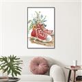 Picture of Red Shoe Garden  _GroupedProduct_Rectangle_Portrait_Canvas_Framed_