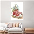 Picture of Red Shoe Garden  _GroupedProduct_Rectangle_Portrait_Canvas_Framed_