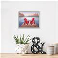 Picture of Red Muskoka Chairs _GroupedProduct_Rectangle_Landscape_Canvas_Framed_