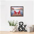 Picture of Red Muskoka Chairs _GroupedProduct_Rectangle_Landscape_Canvas_Framed_