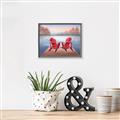 Picture of Red Muskoka Chairs _GroupedProduct_Rectangle_Landscape_Canvas_Framed_