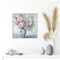 Picture of Peonies in vase _GroupedProduct_Square_Canvas_Framed_