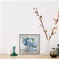 Picture of Blue Hydrangea _GroupedProduct_Square_Canvas_Framed_