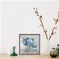 Picture of Blue Hydrangea _GroupedProduct_Square_Canvas_Framed_