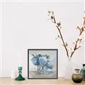 Picture of Blue Hydrangea _GroupedProduct_Square_Canvas_Framed_